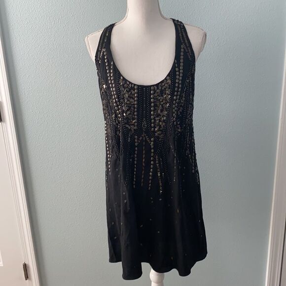 NWT Free People Ella Embellished Slip Mini Dress M - Picture 5 of 15